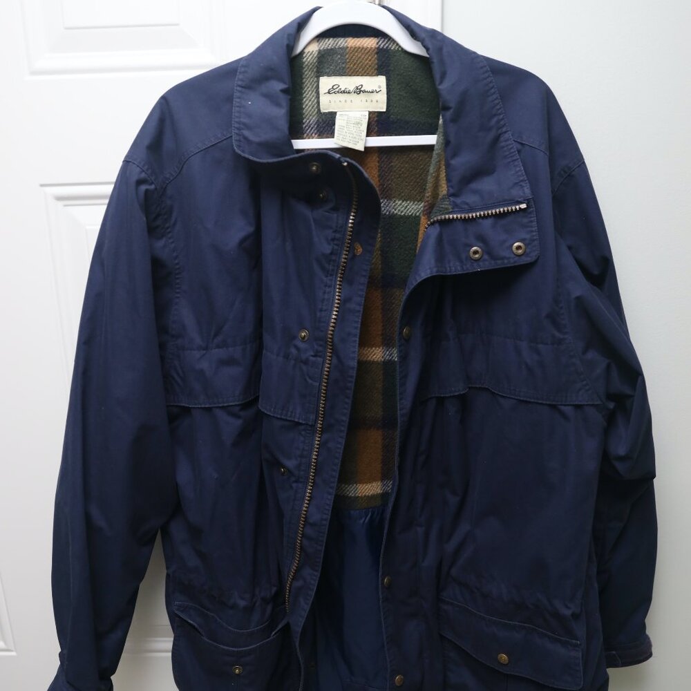 Mens Eddie Bauer Coat Navy Blue - SIze XXL